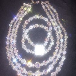 Vintage Aurora Necklace & Matching Bracelet