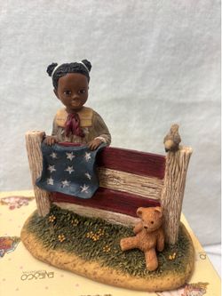 Enesco Miss Martha's Collection Carrie "God Bless America" Figurine