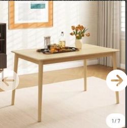 48-Inch Wooden Dining Table for 4 ASSEMBLED 