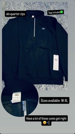 alo QUARTER ZIP WHOLESALE ONLY‼️