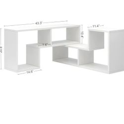 White Entertainment Center Console 