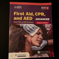 First Aid, CPR, And AED Advanced Book