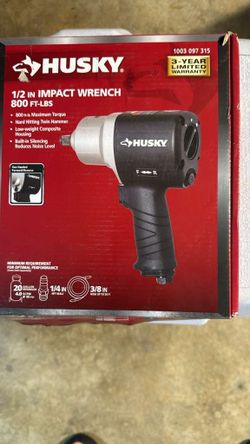 Husky H4480 1/2" Impact Wrench - Black