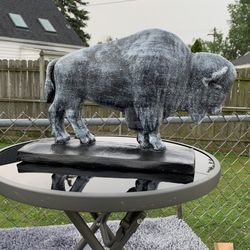 The Old Gray Buffalo Statue