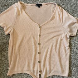 Womens 2x Button Up Top