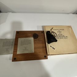 Vtg SKJODE SKJERN Denmark Teak Roll-ette  Game BOARD With Top And Wood Balls 1964