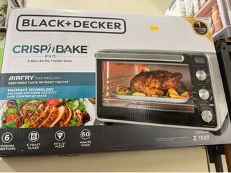 BLACK + DECKER CRSIPI & BAKE AIRFRY TECHNOLOGY DEEP FRIED TASTE WITHOUT THE FAT