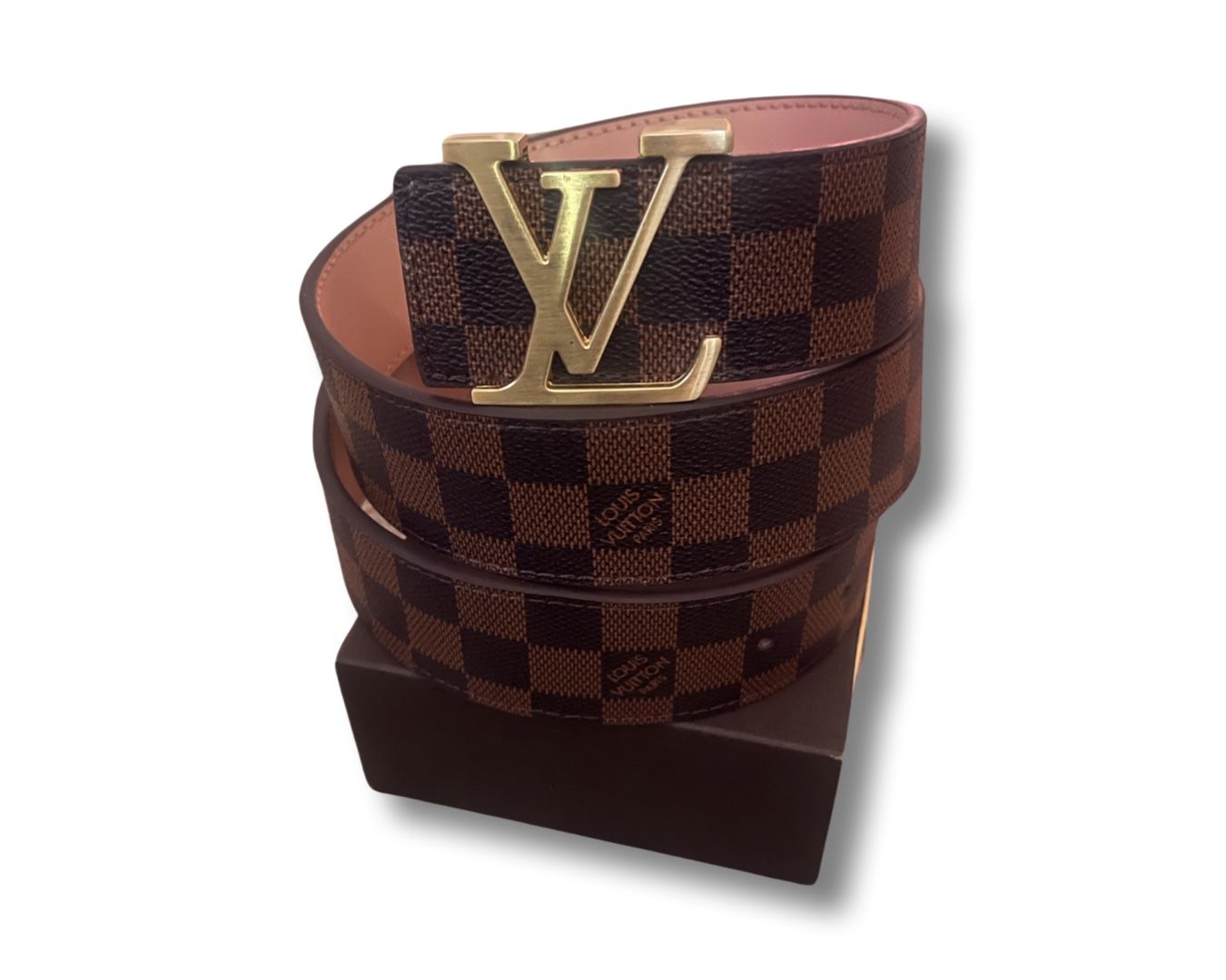 Louis Vuitton Brown Damier  Belt Size 36