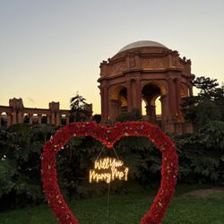 Heart Flower Proposal Set up For Sale 