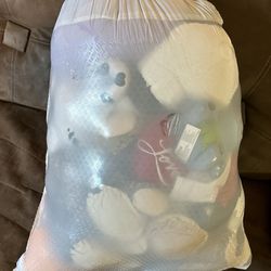 Entire Trash Bag Full Of Stuffed Animals