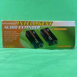 BLACK MONOPRICE INTELLIGENT AUDIO EXTENDER CAT 5