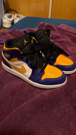 Kids Laker Jordan’s 1.5