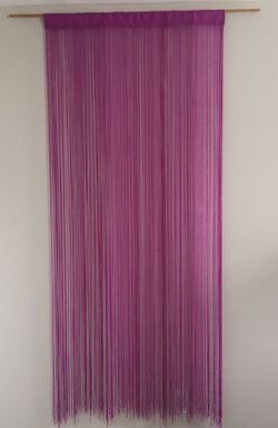 Silky curtain for door or window book shelf