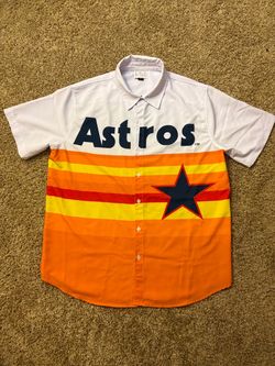 Houston Astros Genuine Merchandise Button Up Baseball Shirt Mens Size Large