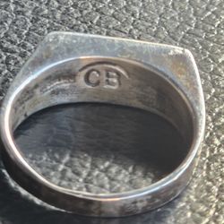 Sterling Silver Handmade Charlie Bowie
Navajo Ring 
