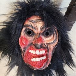 2pc Scary Mad Monster Creature Mask And  Butcher Knife