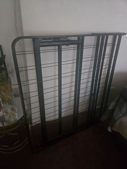 Metal twin bed