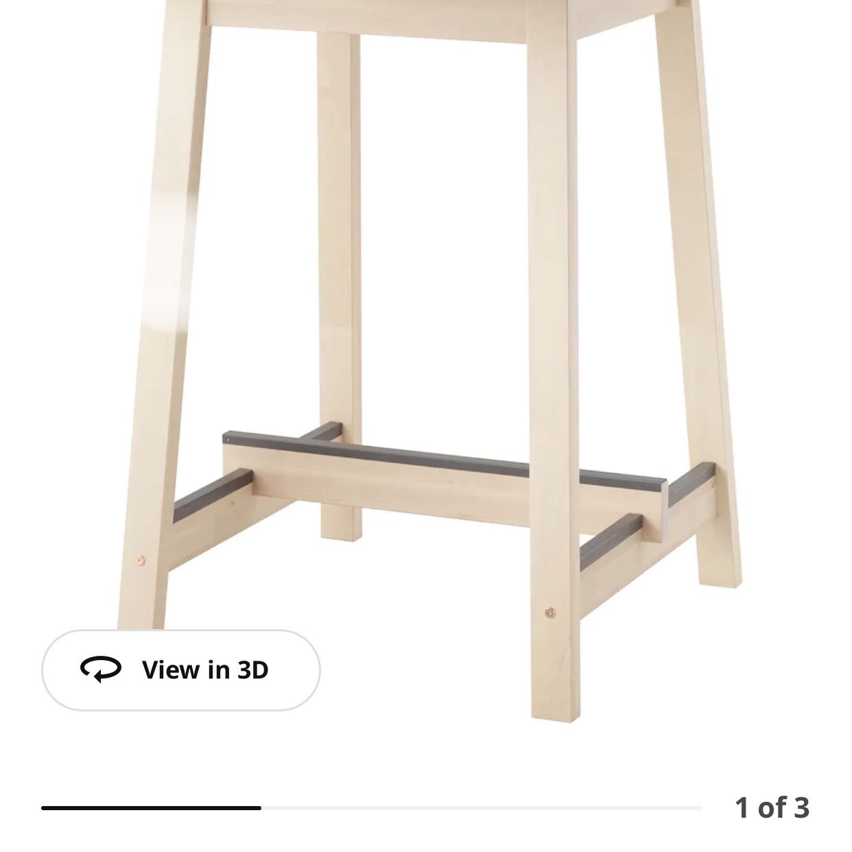 IKEA NORRÅKER Bar table, birch wood (& DIY stools) for Sale in
