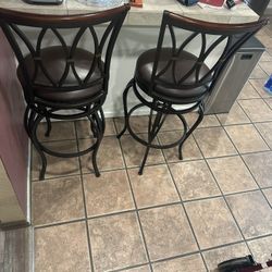 2 Swing Stool Chairs 