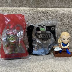 2019-2020 Marvel Avengers Endgame McDonald's Happy Meal Toys Lot of 3 Hulk Groot