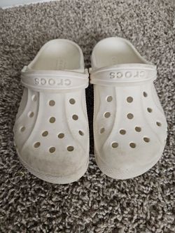 White Crocs size 12