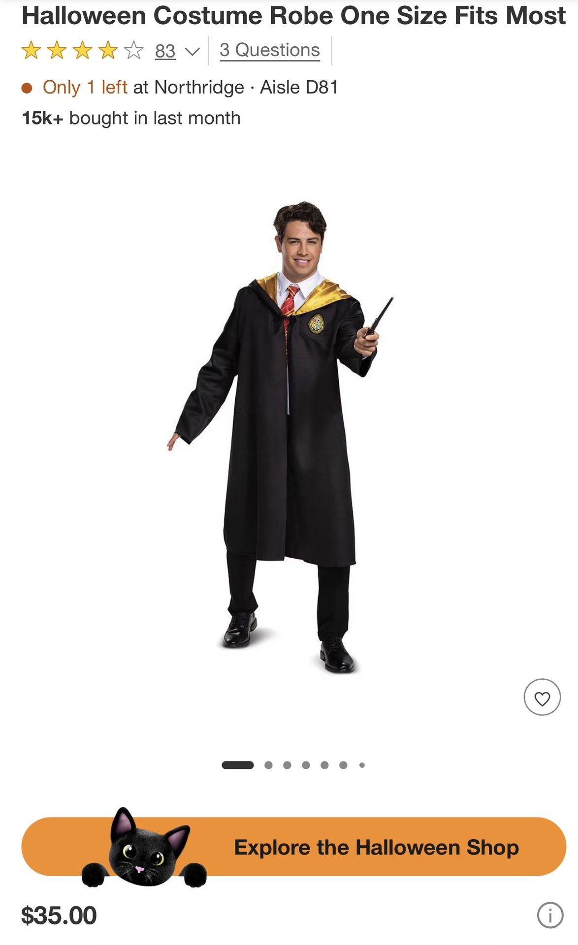 Halloween Costume Robe 