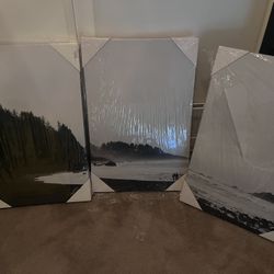 Black & White Ocean Wall Art