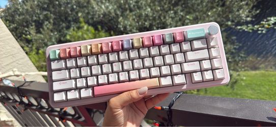Custom Mechanical Keyboard Pink Pastel Keycaps