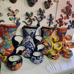 🇲🇽⛲️Talavera Fontaines With Water Pump Included ⛲️🇲🇽🔥hermosas Fuentes De Talavera  Con Su Pompa Incluida