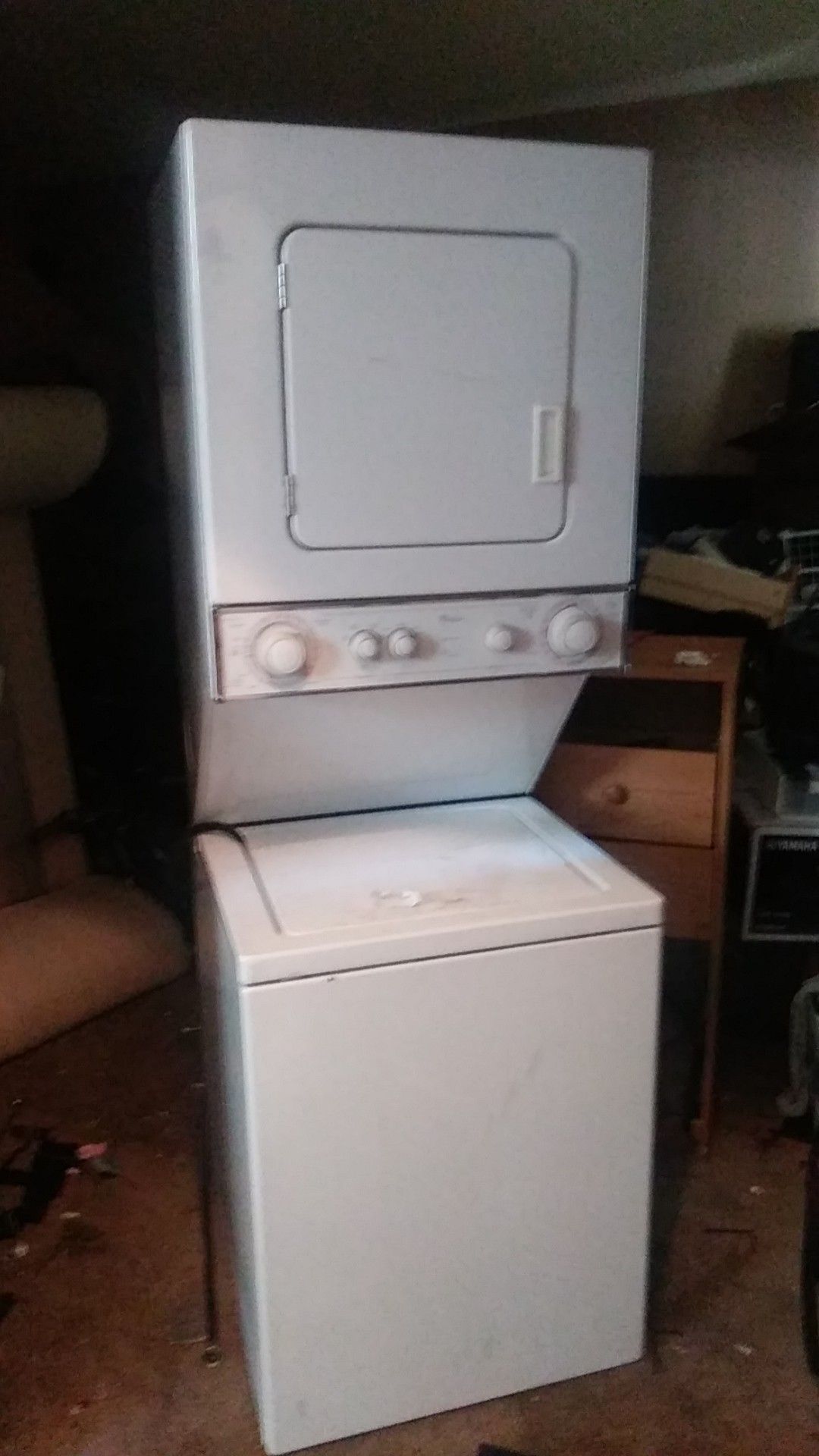 Stackable washer and dryer. Whirlpool