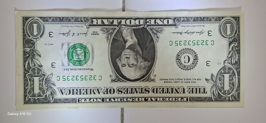 $1 bill w/Fancy Serial #-Repeater + Trinary!