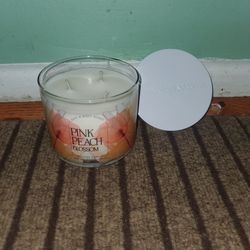 Scented Candle Pink Peach Blossom 