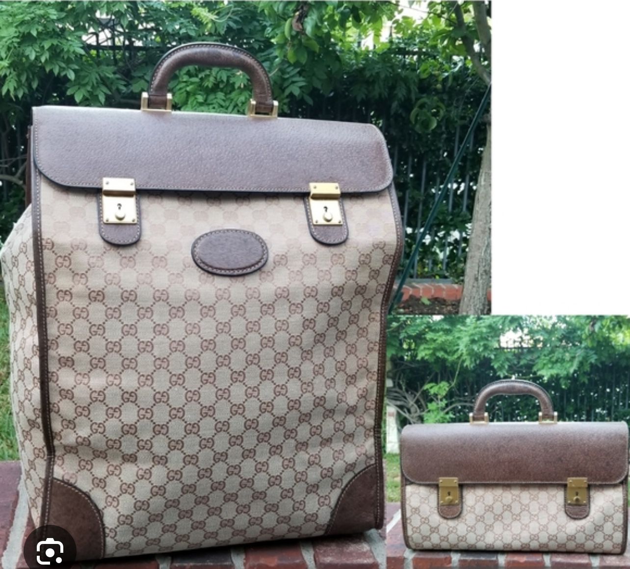 Vintage Gucci Foldable Travel Tote 