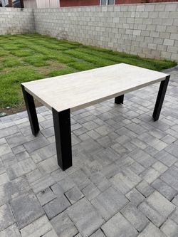 Modern Industrial Dining Table – Seats Up to 8
