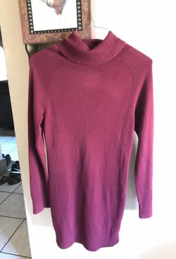 Burgundy dress