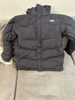 The North Face Prodigy 600 Fill Hooded Down Snow Ski Jacket RECCO Mens XL Black 