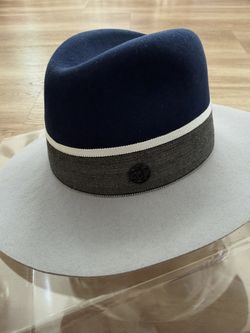 Authentic Maison Michel Paris Virginie/Henri Felt Fedora Hat - Size M (With Original Box)