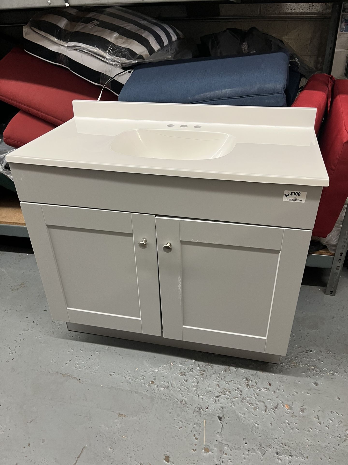 36” Bathroom Vanity With Sink 