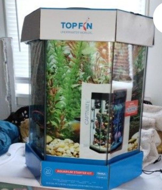 New 20 Gallon Octagon Custom Fish Tank