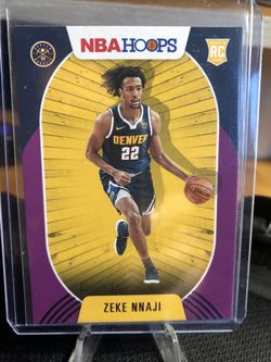 20-21 Zeke Nnaji RC Purple NBA Hoops