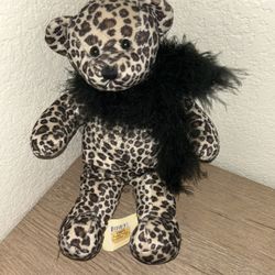 Leopard Print Plush Bear