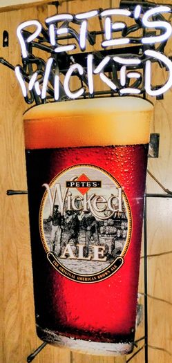 Bar Neon Sign "  Pete's Wicked  Ale"