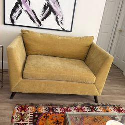 Stylish Olive Green Loveseat – Super Cozy & Sturdy 55” *  39”  , And Height 30” 