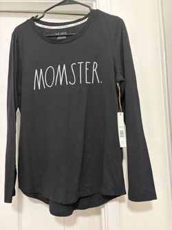 Black long sleeve Halloween MOMSTER shirt