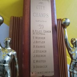 Moose Lodge 1959 Basketball Trophy.