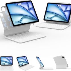 Magic Keyboard Case Compatible with iPad Air 11-inch M3/M2(2025/2024), Pro 11-inch (4th/3rd/2nd/1st) Gen, 10.9-inch Air 5th/4th Gen with Pencil Holder