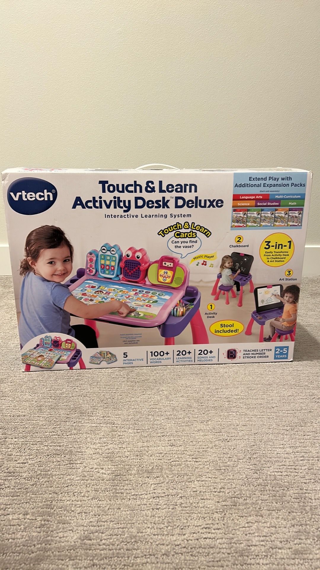New vtech touch & learn activity desk deluxe