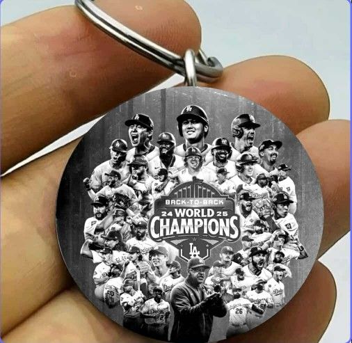 Dodgers Los Angeles Baseball Sports Game MLB Stainless Keychain