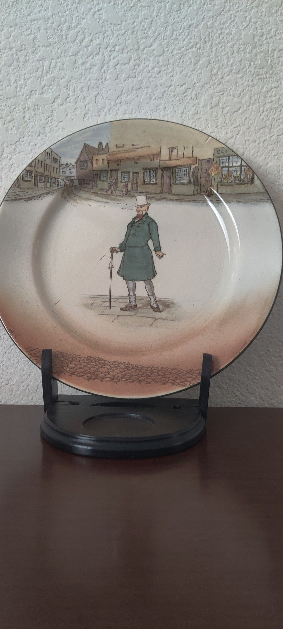 Vintage Royal Doulton Plate Dickens Ware Mr Micawber