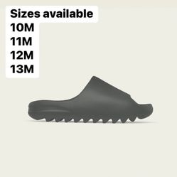 Adidas Yeezy Slide Dark Onyx Sizes 10M, 11M, 12M, & 13M